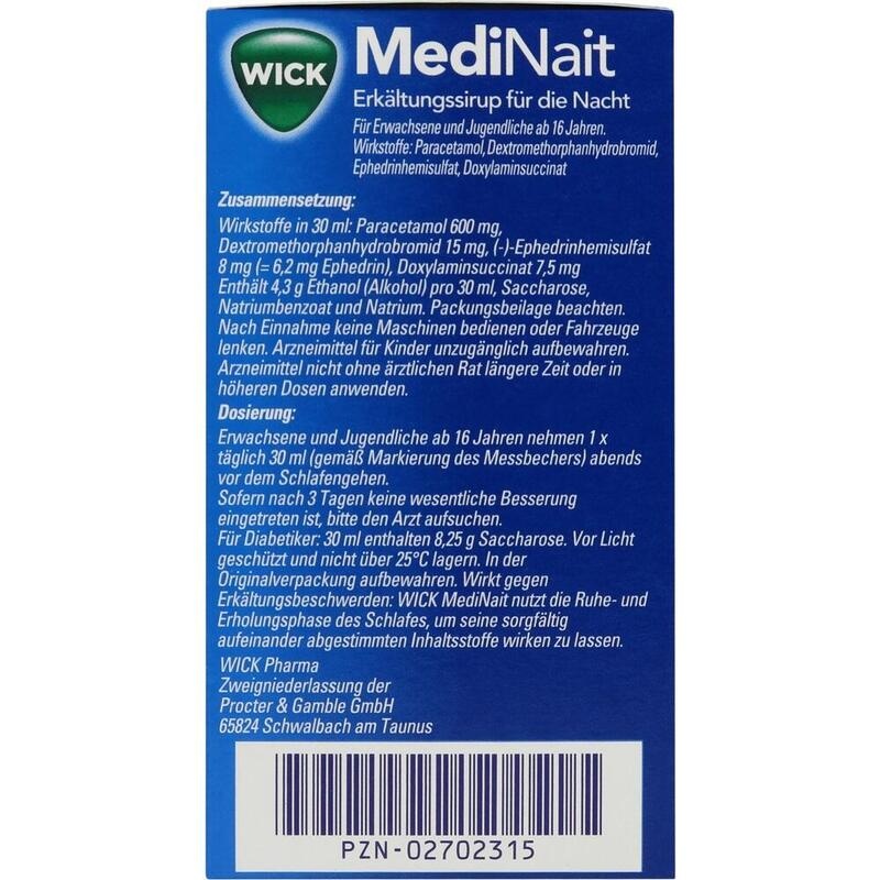 WICK MediNait Erkältungssirup für die Nacht